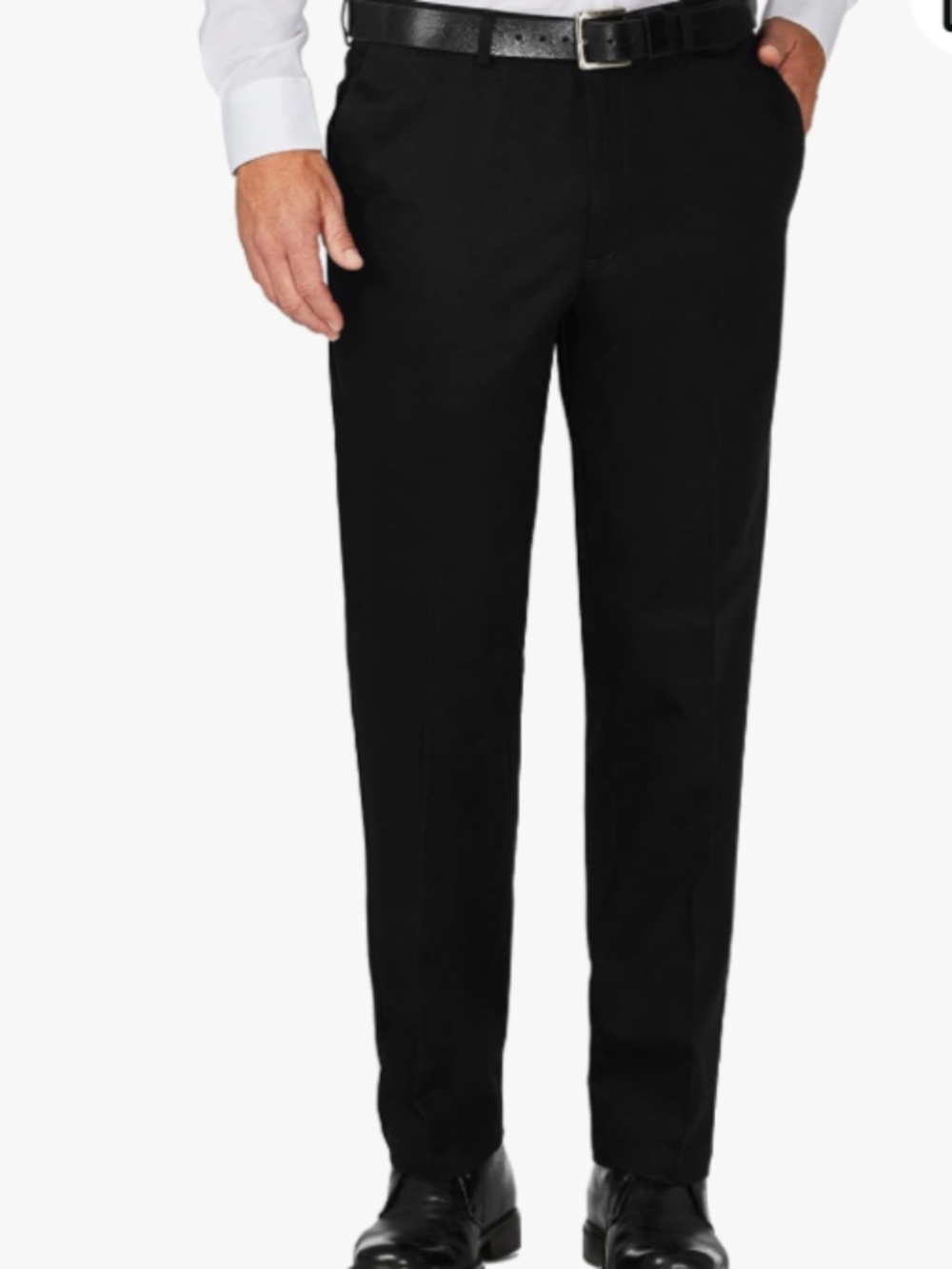 Haggar Work to Weekend Khaki Casual Pants Sz 42W/32L Black